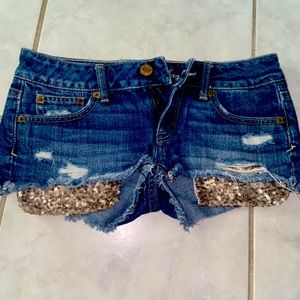 AMERICAN EAGLE GLITTER POCKET